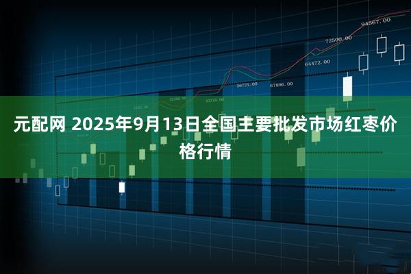 元配网 2025年9月13日全国主要批发市场红枣价格行情